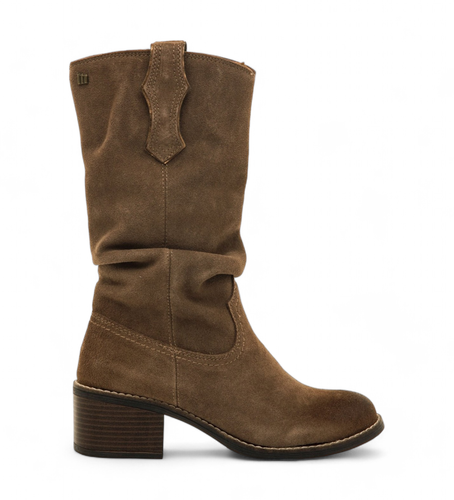 Til kvinder. 59798 Frontier læderstøvler (36), 3-5 cm, Lynlås, Casual - MTNG - Modalova