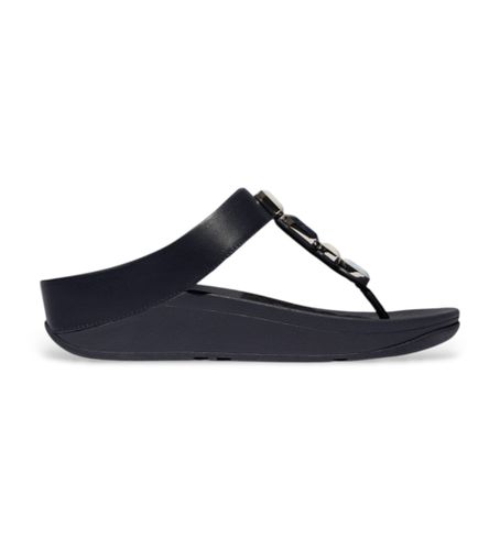 Til kvinder. IU9-399 Marine Fino læder-sandaler (36), 3-5 cm, Ingen, Casual, Blå - Fitflop - Modalova
