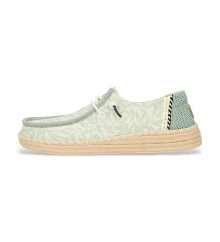 Til kvinder. HD43179 Træningssko Wendy Espadrille Retro Palmegrøn (36), Stof, Fast, Blonder, Casual - HeyDude - Modalova