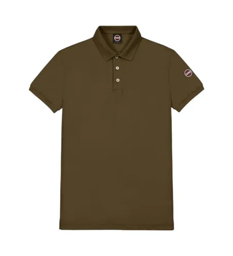 Til mænd. 7646-4SH Poloshirt med brunt logo (M), Casual, Bomuld, Korte ærmer - Colmar - Modalova