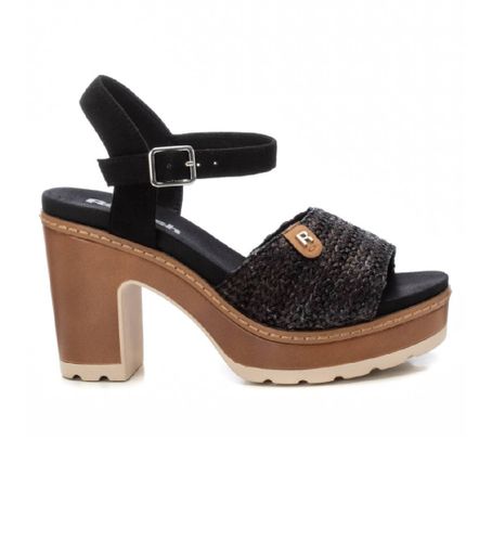 Til kvinder. 17270404-NEGRO Sandaler i 172704 (40), Stof, 8-10, Ruskind, Spænder, Casual - Refresh - Modalova