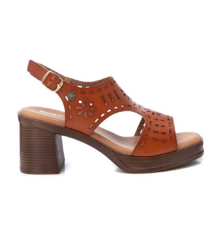 Til kvinder. 17285202-CAMEL Sandaler 172852 (40), 5-8 cm, Ruskind, Spænder, Casual - Refresh - Modalova