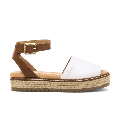 Til kvinder. 59617 Sandaler Amelie -Platformhøjde 5 cm (36), Stof, 3-5 cm, Spænder, Casual - MTNG - Modalova