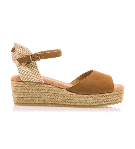 Til kvinder. 59909 kilehælssandaler (38), Stof, 5-8 cm, Spænder, Casual - Mustang - Modalova