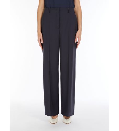 Til kvinder. 2515131041600 Visivo palazzobukser i navyfarvet uld (38), Casual, Bomuld - Weekend Max Mara - Modalova