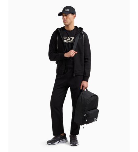 Til mænd. 7M000236_AF13512 Synlighedstræningsdragt i bomuld med hætte, (3XL), Casual, Sport, Multisport, Lange ærmer - EA7 - Modalova