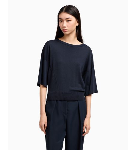 Til kvinder. XW000582AF10352UB100 Kortærmet trøje (L), Casual, Viscose, Korte ærmer - Armani Exchange - Modalova