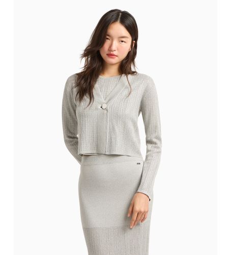 Til kvinder. XW000110AF11957M8047 Cardigan med V-hals, (L), Casual, Viscose - Armani Exchange - Modalova