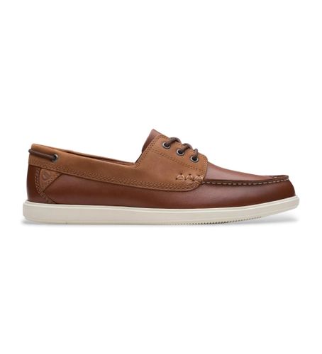 Til mænd. 26181273 Bratton Boat brune lædersko (41.5), Fast, Blonder, Casual - Clarks - Modalova