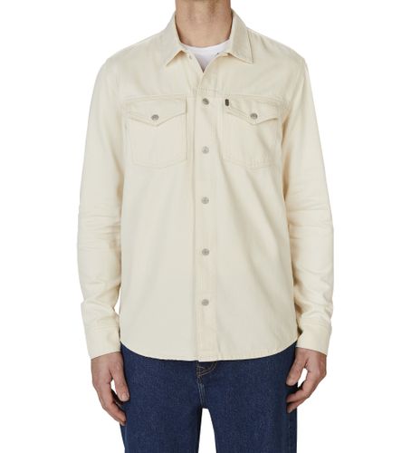 Til mænd. PM308584TC4 Regular overshit-skjorte ecru (L), Casual, Bomuld, Lange ærmer - Pepe Jeans - Modalova