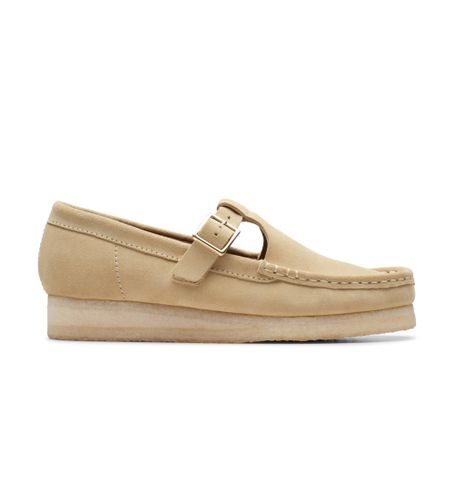 Til kvinder. 26175665 Wallabee T Bar lædersko (37), 1-3 cm, Ruskind, Spænder, Casual - Clarks - Modalova