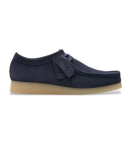 Til mænd. 26178234 Lædersko WallabeeEVO navy (40), Fast, Ruskind, Blonder, Casual, Blå - Clarks - Modalova