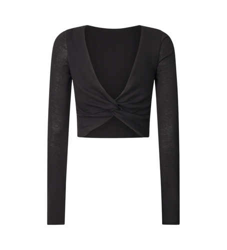 Til kvinder. PL505987 Lully T-shirt (L), Casual, Polyester, Lange ærmer - Pepe Jeans - Modalova