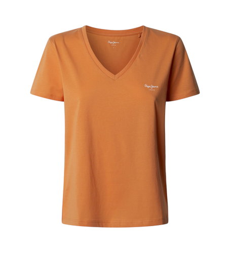 Til kvinder. PL506051 Macy's kortærmet T-shirt (XS), Casual, Korte ærmer, Økologisk bomuld, Bæredygtig - Pepe Jeans - Modalova