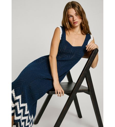 Til kvinder. PL953717 Ollie-kjole navy (S), Casual, Uden ærmer/stropper, Bæredygtig - Pepe Jeans - Modalova