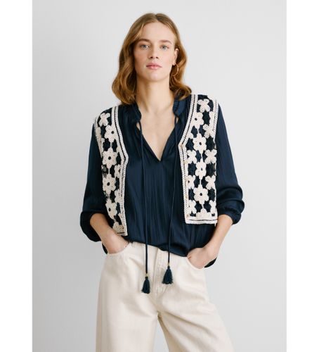 Til kvinder. PL702292 Vesten Olivia off-white ecru (M), , Casual, Bomuld - Pepe Jeans - Modalova