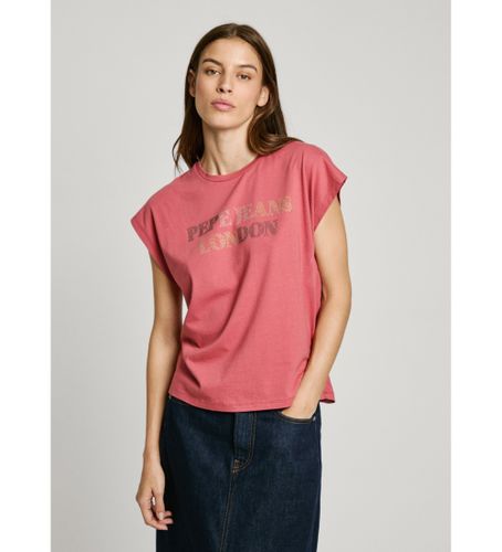 Til kvinder. PL506071 Rowena t-shirt (XS), Casual, Korte ærmer, Økologisk bomuld, Bæredygtig - Pepe Jeans - Modalova