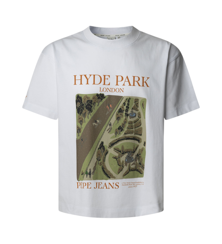 Til mænd. PM509778 Duster Front T-shirt (L), Casual, Bomuld, Korte ærmer, Bæredygtig - Pepe Jeans - Modalova