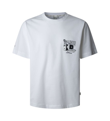 Til mænd. PM509789 T-shirt Presth (M), Casual, Bomuld, Korte ærmer - Pepe Jeans - Modalova