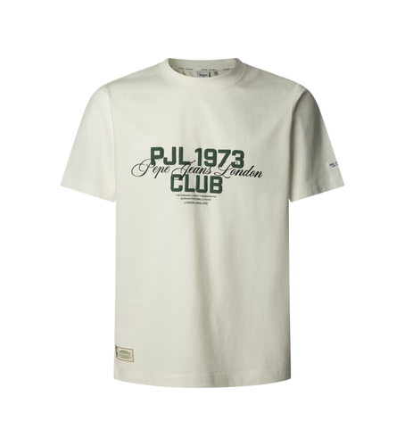 Til mænd. PM509791 Talbot T-shirt off-white (L), , Casual, Bomuld, Korte ærmer - Pepe Jeans - Modalova