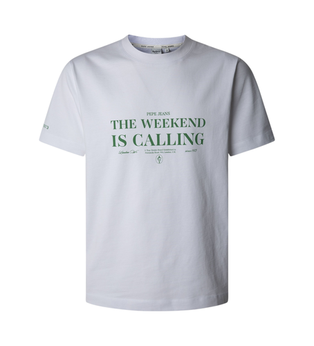 Til mænd. PM509802 Palmer T-shirt (L), Casual, Bomuld, Korte ærmer, Bæredygtig - Pepe Jeans - Modalova