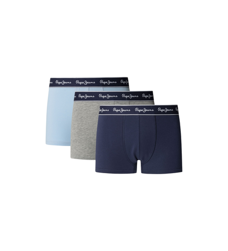 Til mænd. PMU11173 Sæt med 3 boxershorts i bomuldsjersey med stretch (L), Afslappet - Pepe Jeans - Modalova
