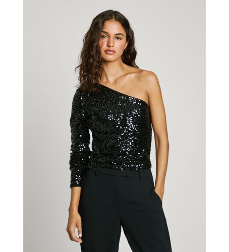 Til kvinder. PL304966 Asymmetrisk top Adele (XS), Casual, Party, Nylon, Lange ærmer, Uden ærmer/stropper - Pepe Jeans - Modalova