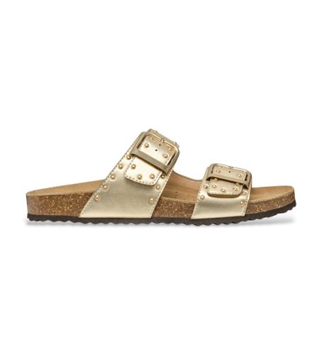 Til kvinder. D55Y3I 000BN Gyldne Brionia-sandaler i (39), Guldfarvet, Fast, Ingen, Casual - GEOX - Modalova