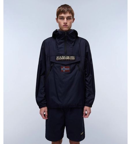 Til mænd. NP0A4HX6 Anorak Rainforest Ripstop Navy-jakke (S), Casual, Polyester, Bæredygtig, Blå - Napapijri - Modalova