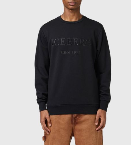 Til mænd. 25EI1P0E0136300 Sweatshirt med broderet logo, (S), Casual, Bomuld - Iceberg - Modalova