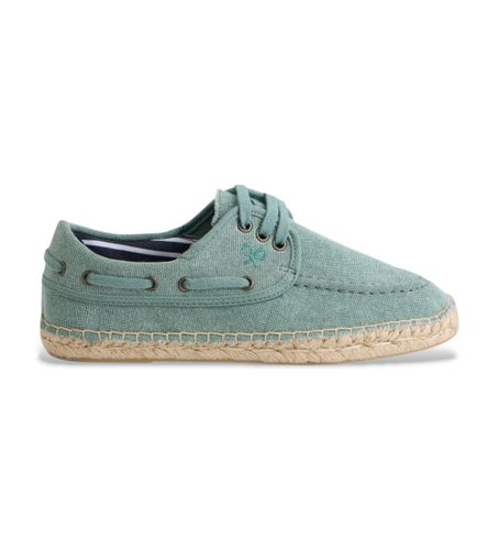 Til mænd. 131017 nautisk dækket espadrille (45), Stof, Fast, Blonder, Casual - Silbon - Modalova