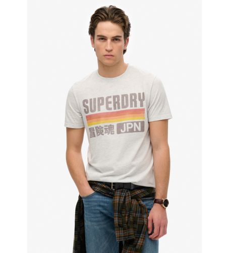 Til mænd. M1012174A Afslappet skåret stribet T-shirt Japan (XXL), Casual, Bomuld, Korte ærmer - Superdry - Modalova