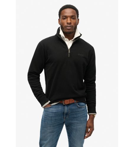 Til mænd. M2013750A Sweatshirt med Bakers-krave og logo Essential (S), Casual, Bomuld - Superdry - Modalova