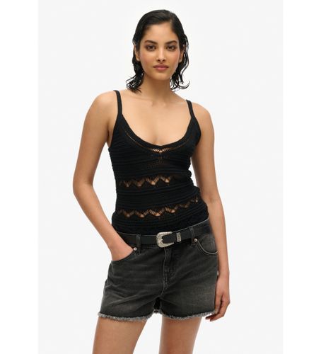 Til kvinder. W6012031A hæklet top (XXS), Casual, Bomuld, Uden ærmer/stropper - Superdry - Modalova