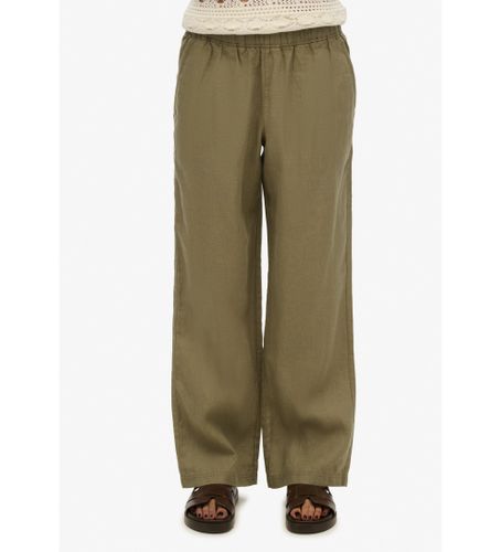 Til kvinder. W7011182A Grønne hørbukser (XXS), Casual, Linned - Superdry - Modalova