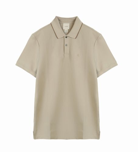 Til mænd. LV04LC239G Polo Refined (L), Casual, Bomuld, Korte ærmer, Gråt - Calvin Klein - Modalova