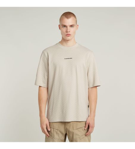 Til mænd. D26032-D965-1603 Checquard Tweeter T-shirt (L), Casual, Korte ærmer, Økologisk bomuld, Bæredygtig - G-Star - Modalova