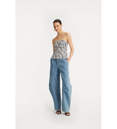 Til kvinder. 1140723054 Cargo-bukser Cassandria (34), Casual, Denim, Økologisk bomuld, Bæredygtig - Rotate - Modalova