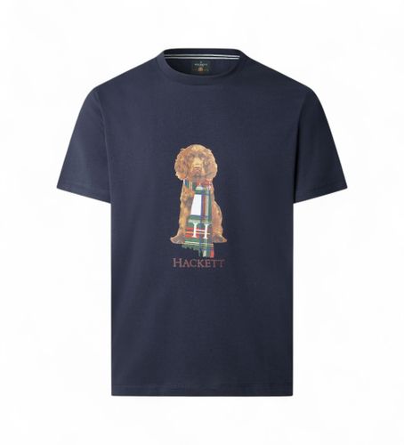 Til mænd. HM5000022 Heritage Harry navy T-shirt (XL), Casual, Bomuld, Korte ærmer - Hackett London - Modalova