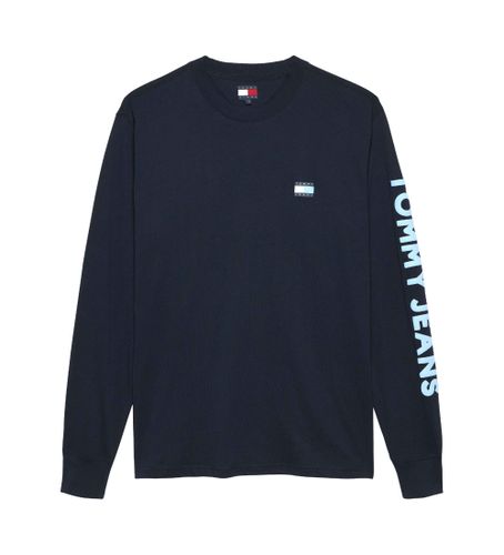 Til mænd. DM0DM21591 Reg Pop T-shirt (L), Casual, Lange ærmer, Økologisk bomuld, Bæredygtig - Tommy Jeans - Modalova