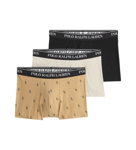 Til mænd. 714830299171 Pakke med 3 klassiske boxershorts i bomuld, , beige, (S), Afslappet, Flerfarvet - Polo Ralph Lauren - Modalova