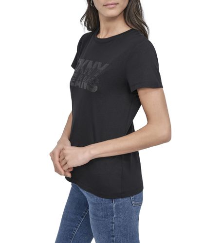 Til kvinder. DJ5T1508 -T-shirt (XS), Casual, Bomuld, Korte ærmer - DKNY - Modalova