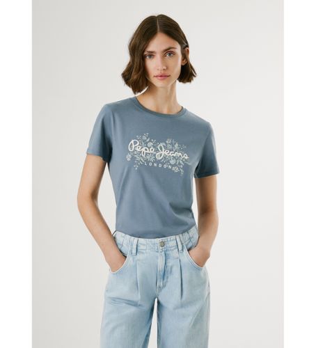 Til kvinder. PL5000049 Bero T-shirt (L), Casual, Bomuld, Korte ærmer - Pepe Jeans - Modalova