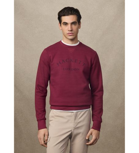 Til mænd. HM5800021 Heritage-sweatshirt i bordeaux (L), Casual, Bomuld, Polyester - Hackett London - Modalova