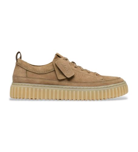 Til mænd. 26184418 Torhill Lace brune lædersko (40), Fast, Ruskind, Blonder, Casual - Clarks - Modalova