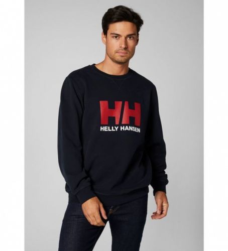 Til mænd. 34000 HH Logo Crew Sweatshirt navy (S), Bomuld, Udendørs - Helly Hansen - Modalova