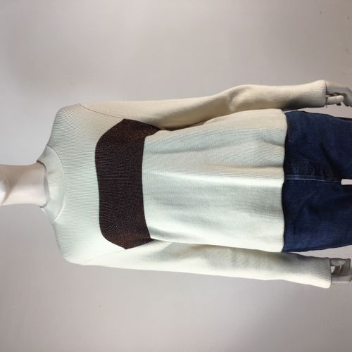 Pull Coupe droite, manches longues, col rond - - T3 - monoprix femme - Modalova