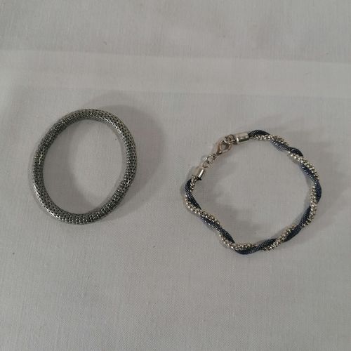 Lot de 2 bracelets en mtal - Label Emmaus - Modalova