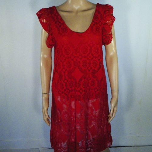 Robe Rouge Taille Estime M - Label Emmaus - Modalova