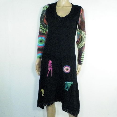 Robe Noire DESIGUAL T L - desigual - Modalova